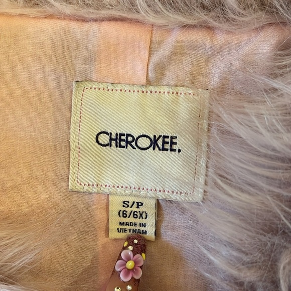 Cherokee Kids Faux Fur Vest SZ 6/6X - Picture 2 of 5